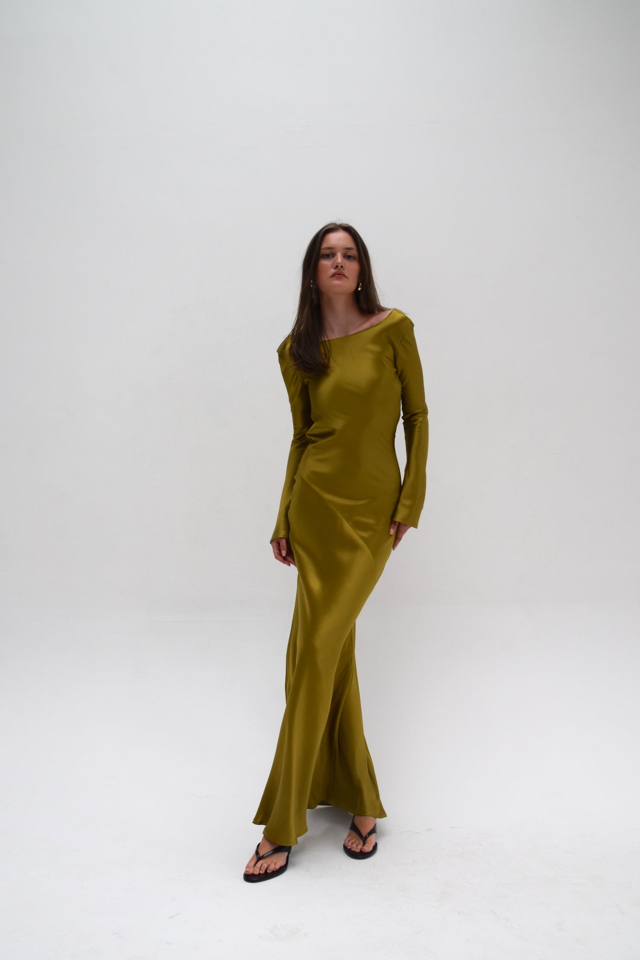 Eden Dress Golden Olive