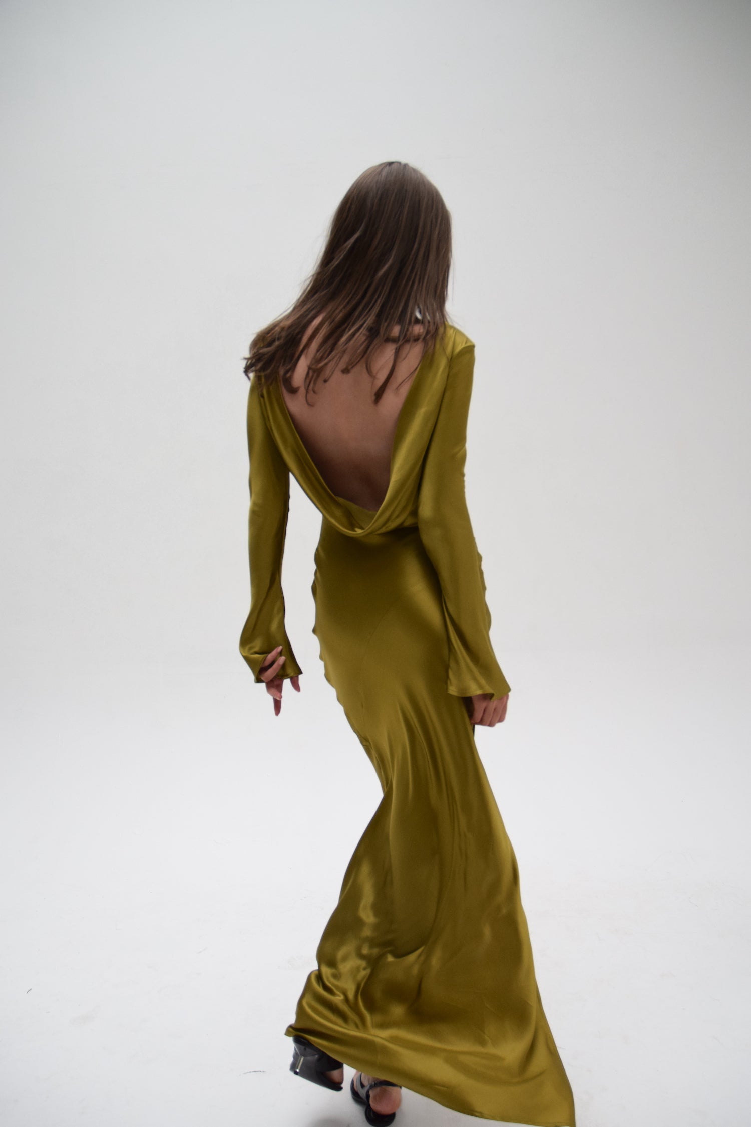 Eden Dress Golden Olive