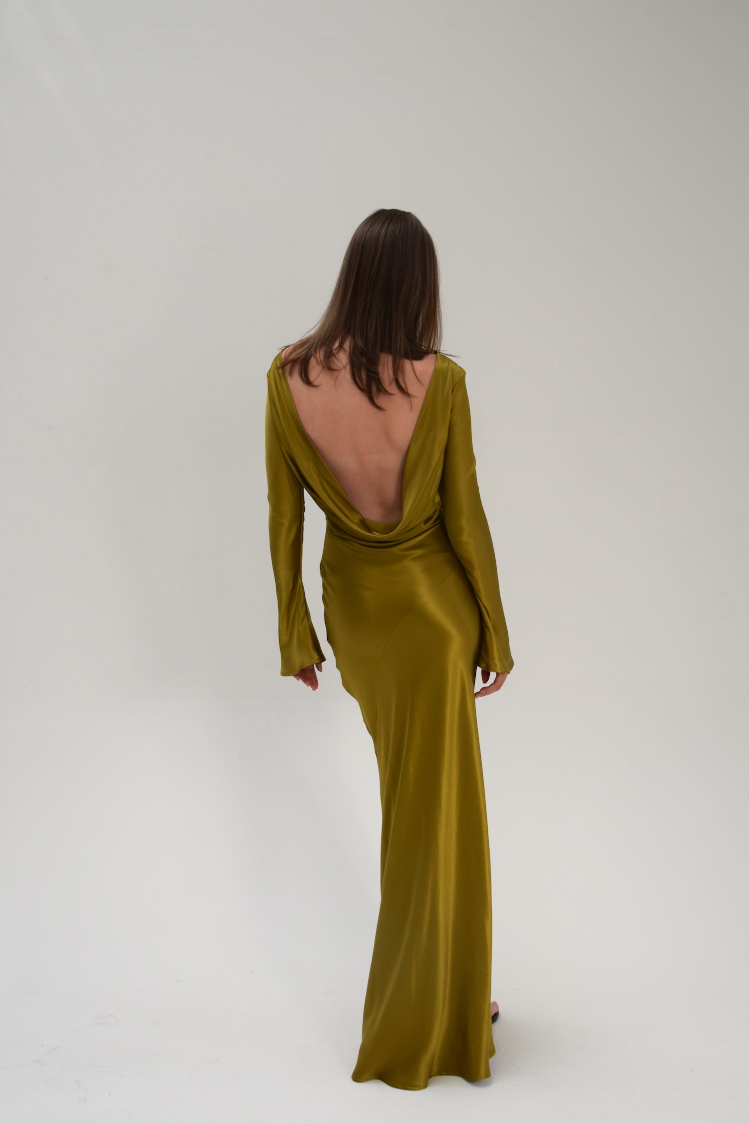 Eden Dress Golden Olive